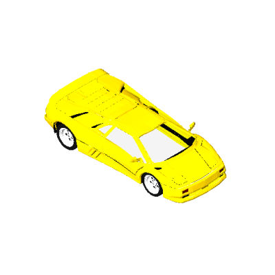 Yellow Sports Car