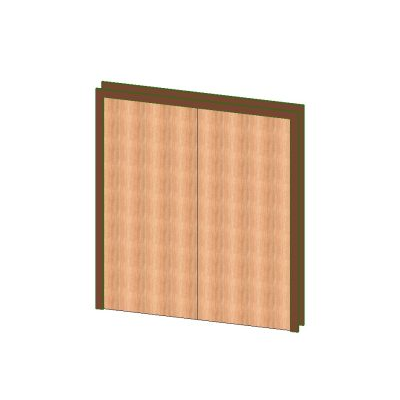 Double wooden flush door modern