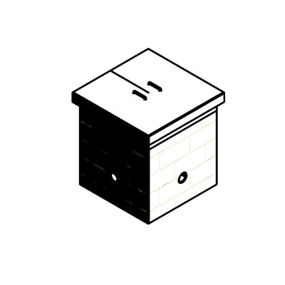 Typical electrical manhole box 3d model