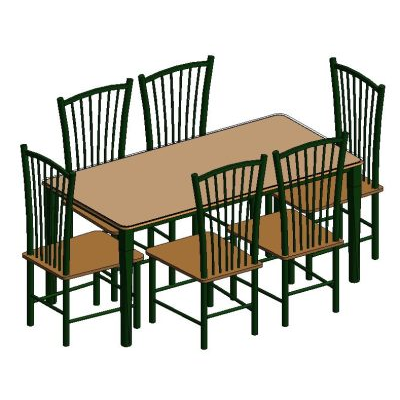 Elegant Wood Dining Ensemble