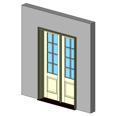 Kolbe Ultra Series Inswing Entrance Door 2-Wide 1-Panel Handicap Sill Units 6555