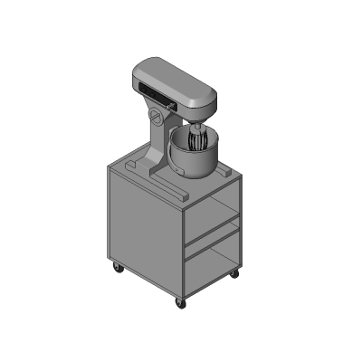 Mobile Molding Machine 6 Industrial Mixer Stand