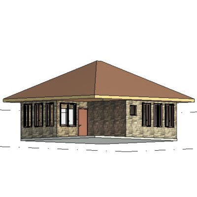2-story pool house; architectural plans