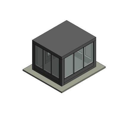 Surveillance booth in revit 2019 3d
