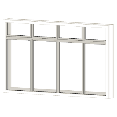 Double Wall Sliding Panel Door - fully parametric 4070