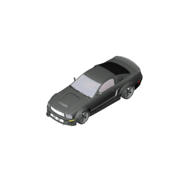 Black Muscle Car