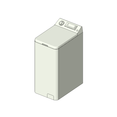Top-load washer modern detailed panel