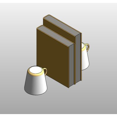 Bookend and Candle Set