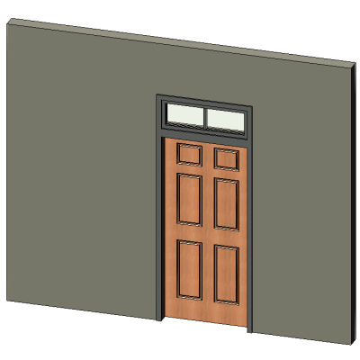 6 panel door w transom 2