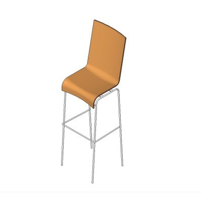 Modern Brown Bar Stool