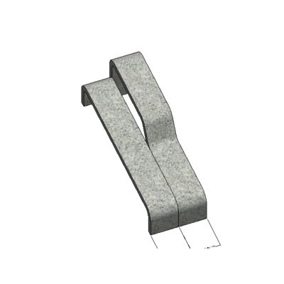 Parametric reinforced concrete bench modeled in revit.