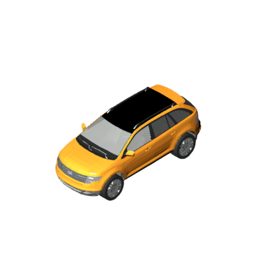 Yellow Crossover SUV
