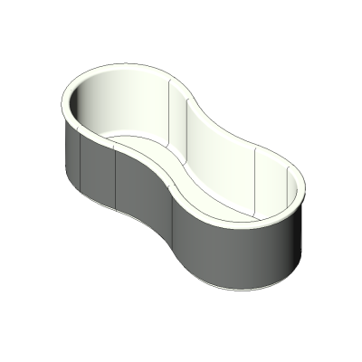 Freestanding Double Oval Bathtub Model