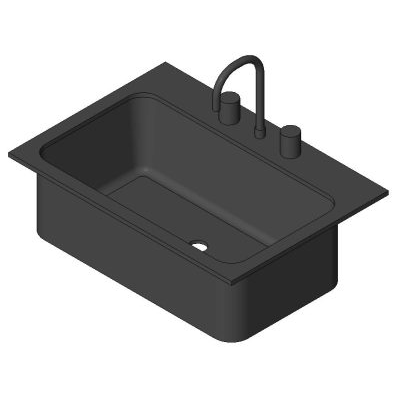 Single bowl sink modern with faucet
