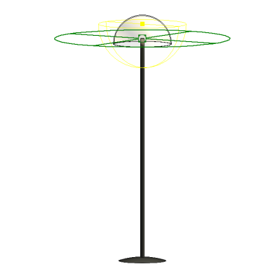 M Floor lamp - Hemispherical