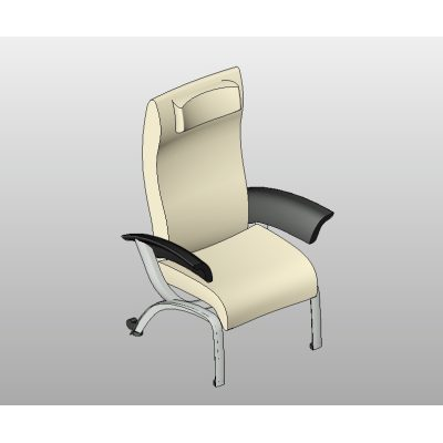 Office chair with modern armrests