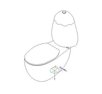 Egg shape toilet