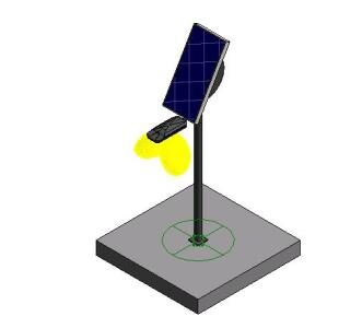 Solar light post