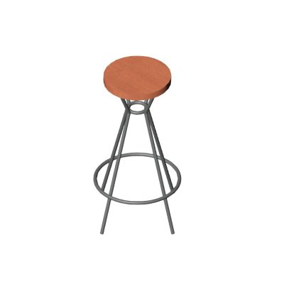 Casual Two-Tone Bar Stool