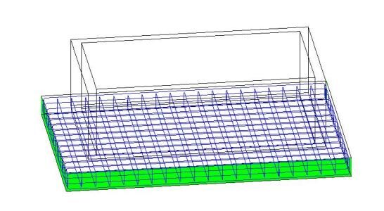 Measurements of foundations with revit