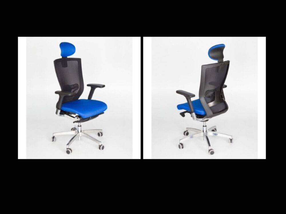 Object-family chair gamer blue color revit
