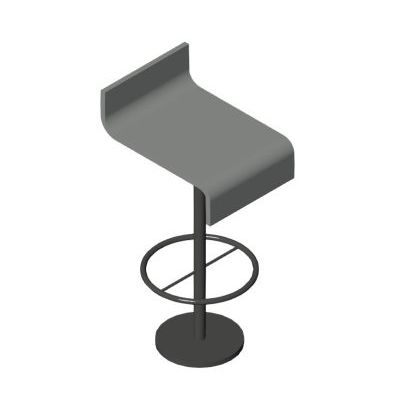 Modern Twisted Bar Stool
