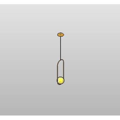 Jabuticaba Gold Globe Pendant Light