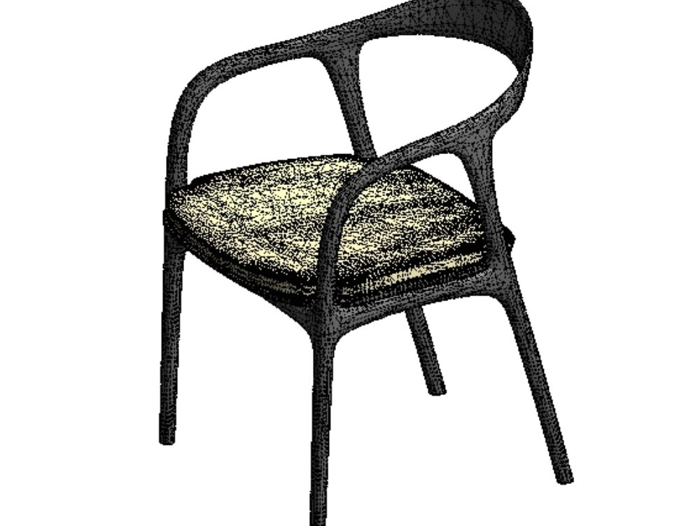 Pine wood laminate chair