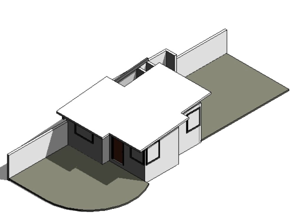 Cabin made in revit for 4 people