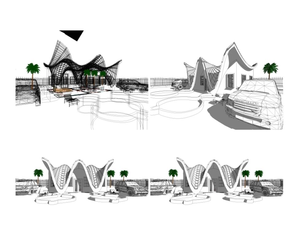 Concept architecture for a guest chalet
