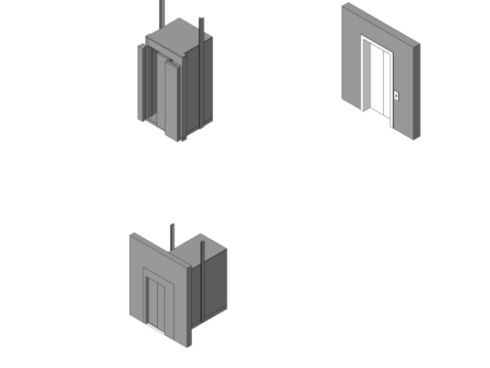 Families of lifts for revit