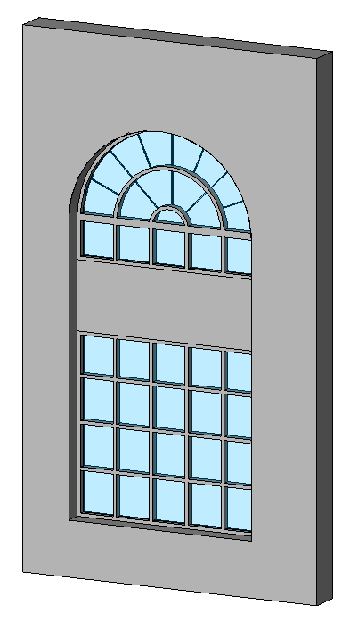 ARCHED ALUMINUM WINDOW SYSTEM 10799