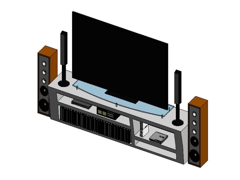 Console for tv and audio