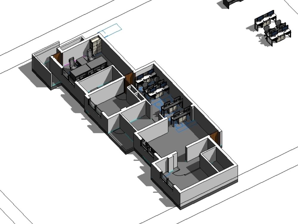 Office table revit model md table and workstations