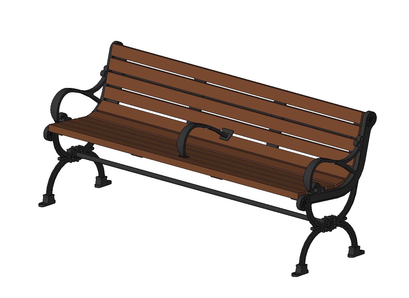Bench for outdoor use for gardens