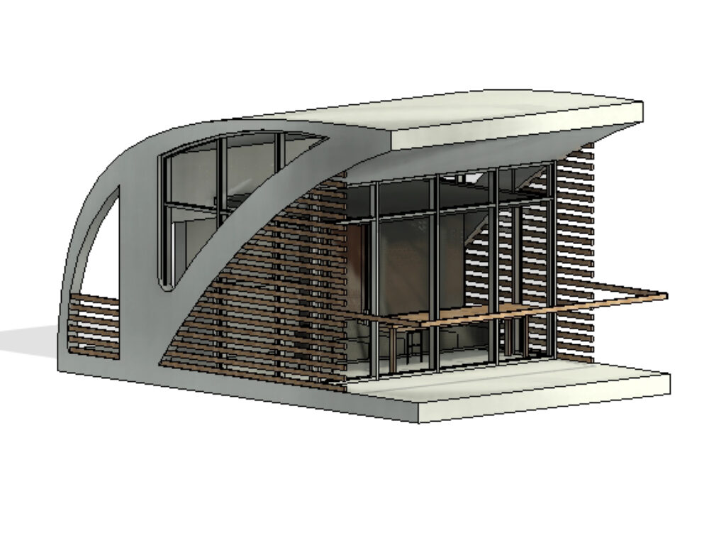 Floating house - conceptual housing - revit 2020