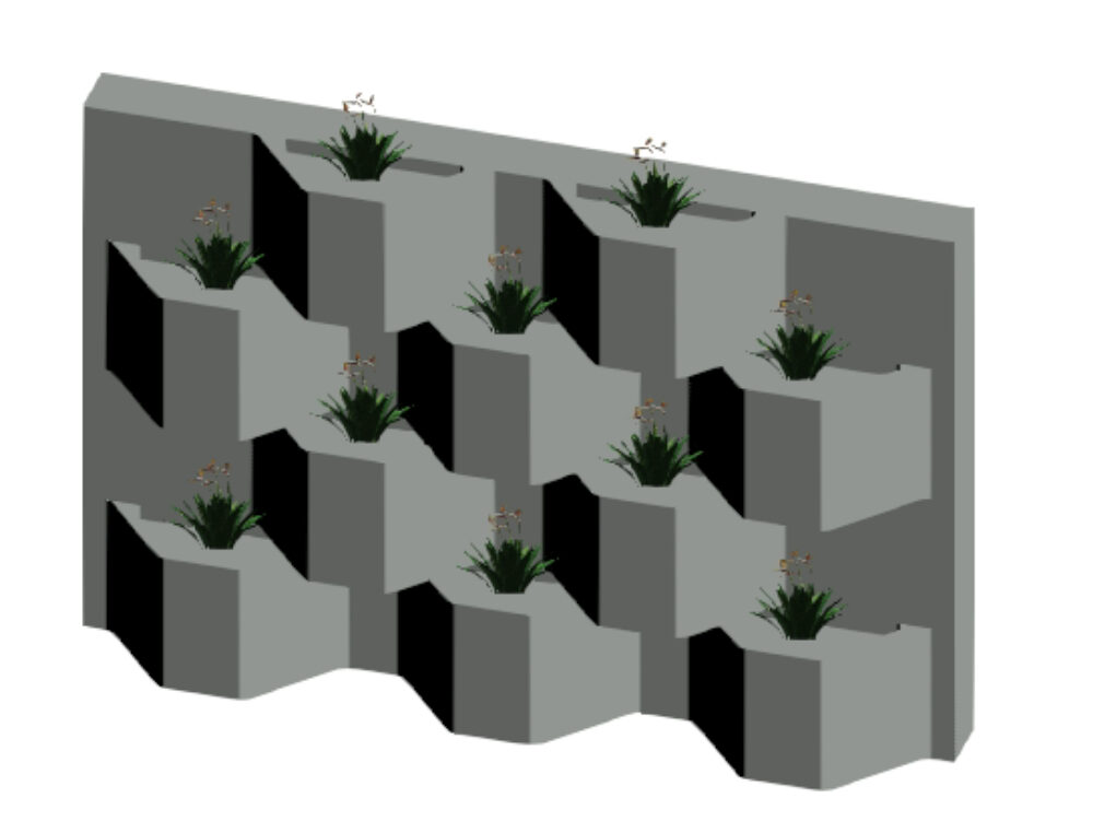 Vertical garden parametric family rvt2014