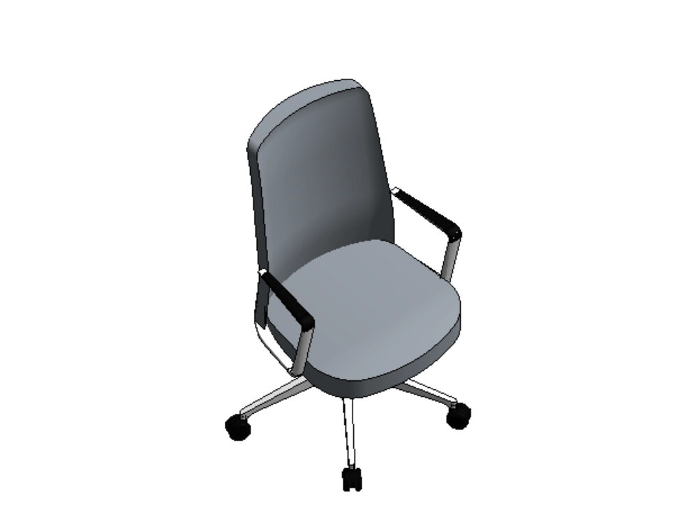 Chair modeled in revit for interior design