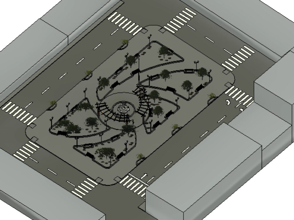 3d design plaza de armas revit 2018