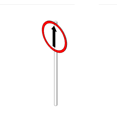 No Pedestrians Sign
