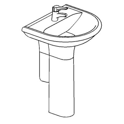 Elegant Bathroom Pedestal Sink