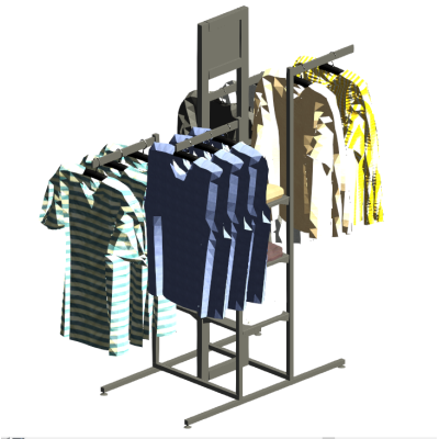 Clothes hanger of 2349 x 2854 mm