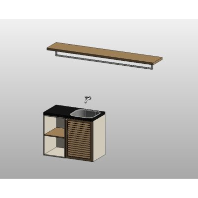 Compact Kitchen Sink Unit with Shelf