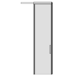 Wall Moveable Haworth Enclose Single Sliding Door Solid
