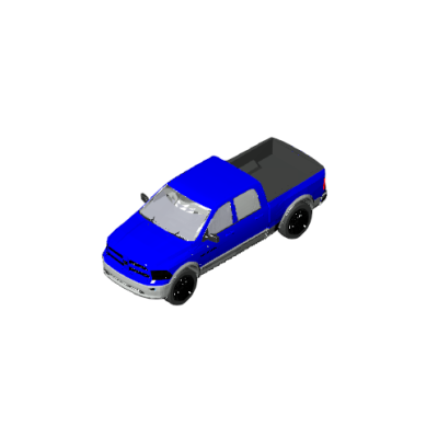Blue Pickup Truck