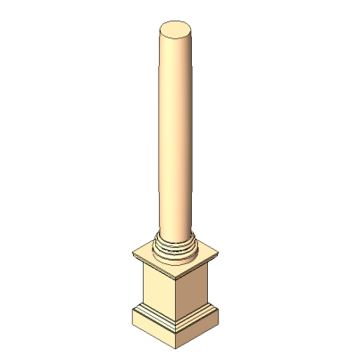 Colonne a piedestal - Ordre corinthien