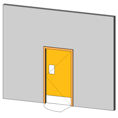 High-Traffic Double Swing Door