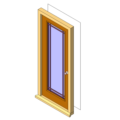 Contemporary Exterior Single Door