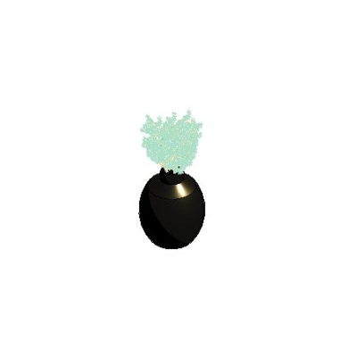 Green Brass Vase
