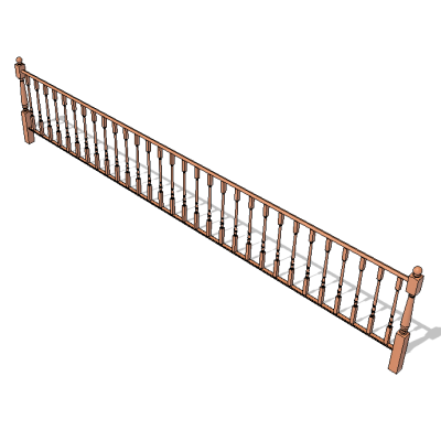 Vintage Baluster Railing